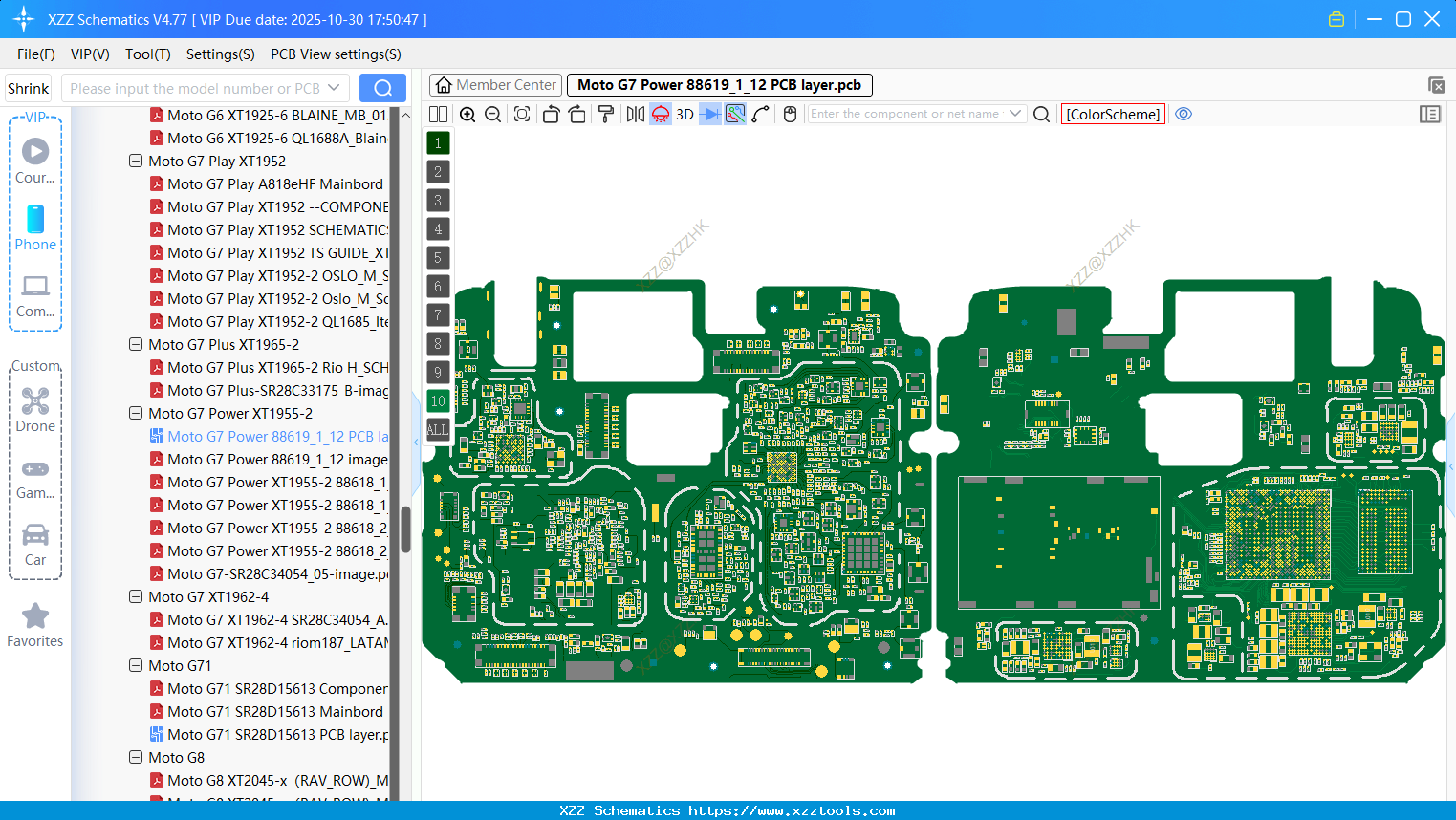 Motorola Moto G7 Power 88619_1_12 PCB Layer